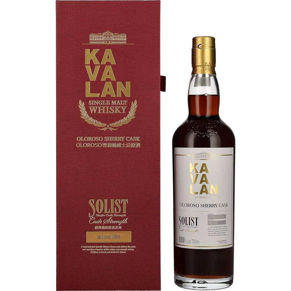 1L Kavalan Solist Oloroso Sherry Cask Strength Single Malt Whisky 57.8% abv 1000ml