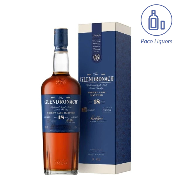 Glendronach 18 Years Single Malt Whisky 700ml 46%abv